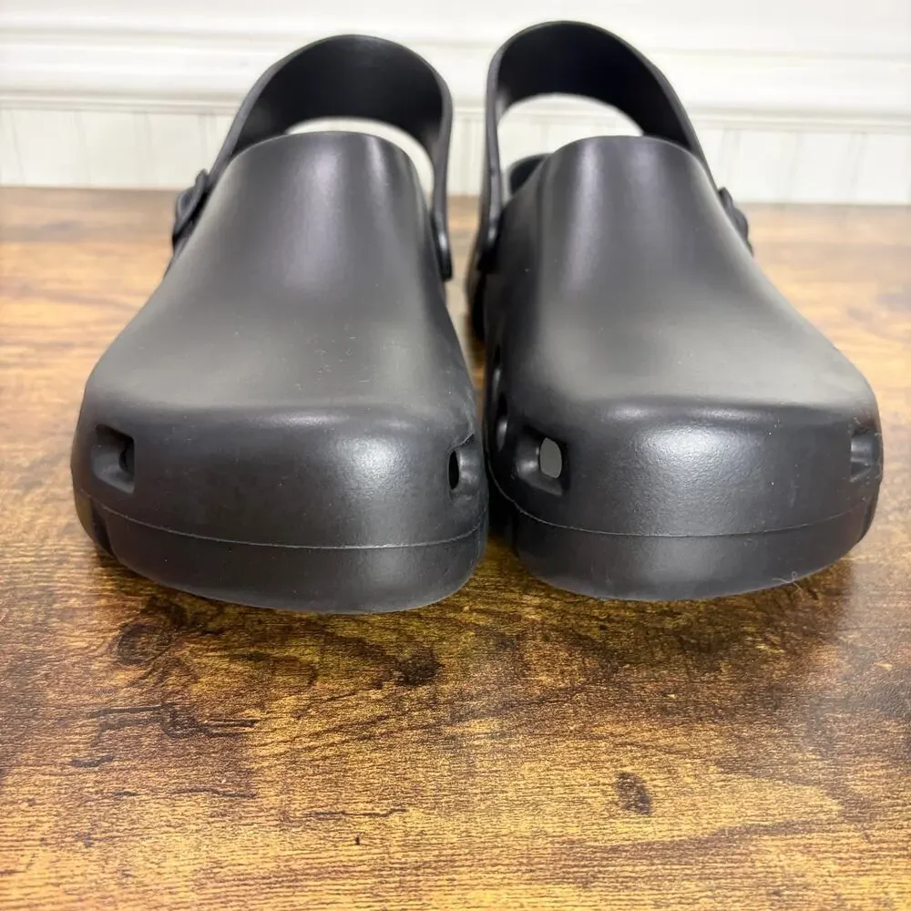 Birkenstock EU 41 Birki Flow EVA Clogs M8 W10 Recovery Shoes Black Plastic - Picture 10 of 12